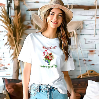 Red Strawberry Blue Berry Sweet Summer Baby shower T-shirt