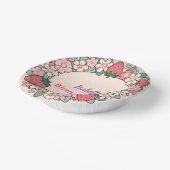 Red Strawberry Daisy verjaardagsfeestje voor haar Papieren Kommen (Gebogen)