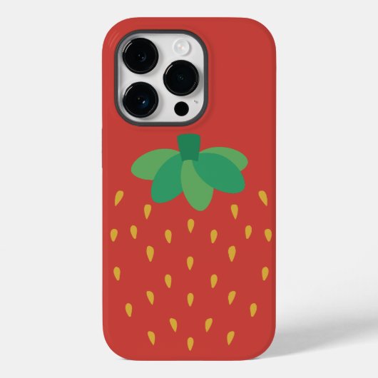RED STRAWBERRY FRUIT GIRL Case-Mate iPhone CASE (Achterkant)