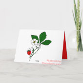 Red Strawberry - Hartelijk dank Bedankkaart (Achterkant)