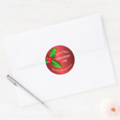 Red Strawberry jam Christmas label (Envelop)