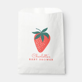 Red Strawberry Party of Shower Favor Bag Bedankzakje