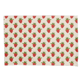 Red Strawberry Pattern Kussensloop
