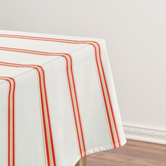 Red Stripe Holiday Tafelkleed –  stijl (Voorbeeld)