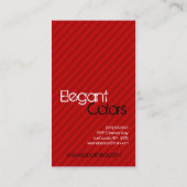 Red Stripe Make-up Artist Palette Visitekaartje (Achterkant)