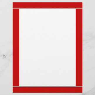 Red Striped Borded Letterhead