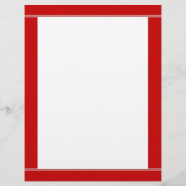 Red Striped Borded Letterhead