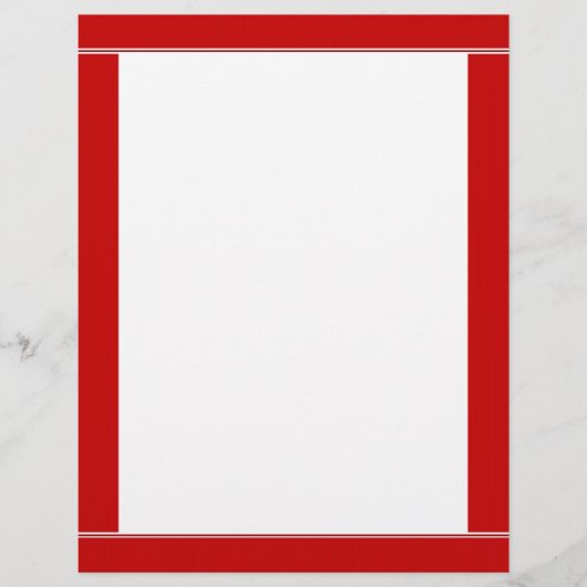 Red Striped Borded Letterhead (Voorkant)