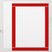 Red Striped Borded Letterhead (Voorkant / Achterkant)
