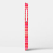 Red striped Hoesje-Mate iPhone case (Achterkant / Links)