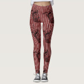 Red Striped Krampus Leggings (Voorkant)