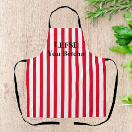 Red Striped Lefse All-Over Print Schort
