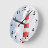 Red Striped Lighthouder in het thema van het stran Ronde Klok (Hoek)