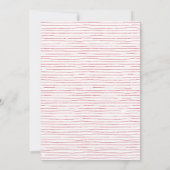 Red Striped so Zeer prettige kerstkaart Kaart (Achterkant)