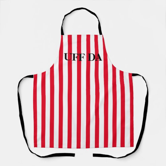 Red Striped Uff Da All-Over Print Schort (Voorkant)