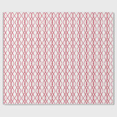 Red Striped Wrapping Paper, Christmas Gift Wrap Cadeaupapier (Vlak)