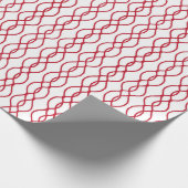 Red Striped Wrapping Paper, Christmas Gift Wrap Cadeaupapier (Hoek)