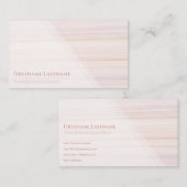 Red stripes bright marble surface elegant white visitekaartje (Voorkant / Achterkant)