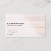 Red stripes bright marble surface elegant white visitekaartje (Achterkant)