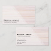 Red stripes bright marble surface elegant white visitekaartje (Voorkant / Achterkant)