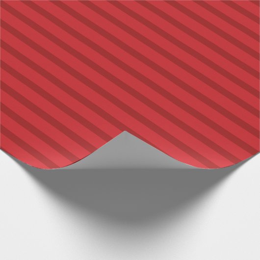 Red Stripes kerstinpakpapier Cadeaupapier (Hoek)