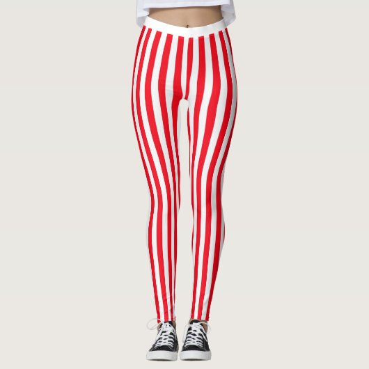 Red Stripes Leggins Leggings (Voorkant)