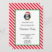 Red Stripes omhuld Funny Kerstfeest Kaart (Voorkant / Achterkant)