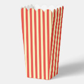 Red Stripes Popcorn verjaardagsfeestje Bedankdoosjes (Achterkant)