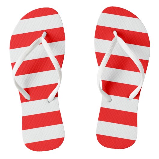 Red Stripes Teenslippers (Voetbed)