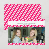 Red Stripes zal mijn Bridesmaid foto naam zijn (Voorkant / Achterkant)