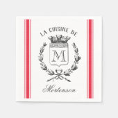 Red  Style, aangepast zwart-wit Servet (Voorkant)