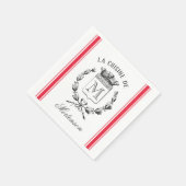 Red  Style, aangepast zwart-wit Servet (Hoek)