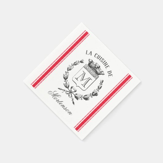 Red  Style, aangepast zwart-wit Servet (Hoek)