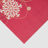 Red Stylish Merry kerst Tissuepapier (Detail)