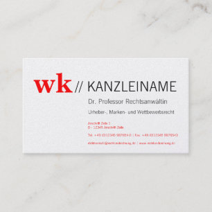 Red Stylist Modern Visitekaartjes