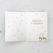 Red Stylized Xmas Trees Bedrijfs Groet Invitati (Binnen)