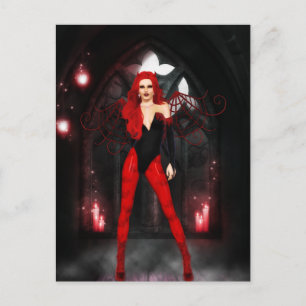 Red Succubus Briefkaart