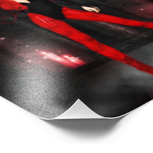 Red Succubus Foto Afdruk (Hoek)