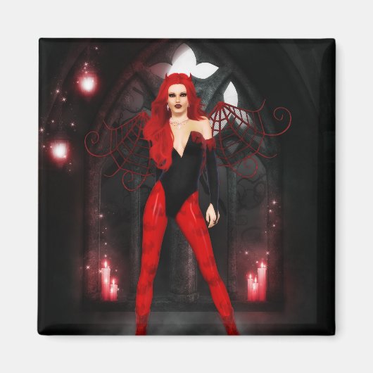 Red Succubus Magneet (Voorkant)