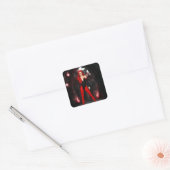 Red Succubus Vierkante Sticker (Envelop)
