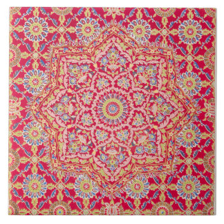  Red Sultan Ottoman Pattern keramische Tegel Tegeltje