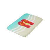 Red Summer Beach Teenslippers Bath Mat (Gekanteld)