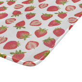 Red Summer Strawberry Pattern Snijplank (Hoek)