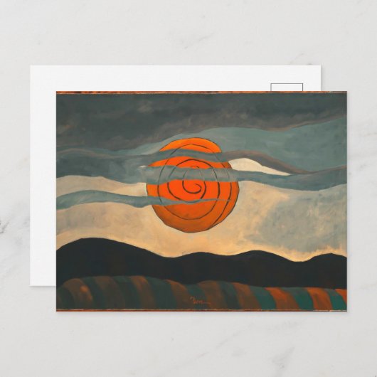 Red Sun | Arthur Dove | Briefkaart (Voorkant / Achterkant)