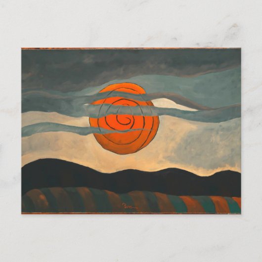 Red Sun | Arthur Dove | Briefkaart (Voorkant)