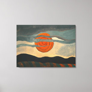 Red Sun   Arthur Dove   Canvas Afdruk