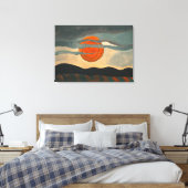 Red Sun | Arthur Dove | Canvas Afdruk (Insitu (Slaapkamer))
