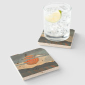 Red Sun | Arthur Dove | Stenen Onderzetter (Zijkant)