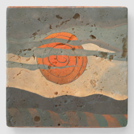 Red Sun | Arthur Dove | Stenen Onderzetter