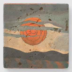Red Sun Arthur Dove Stenen Onderzetter